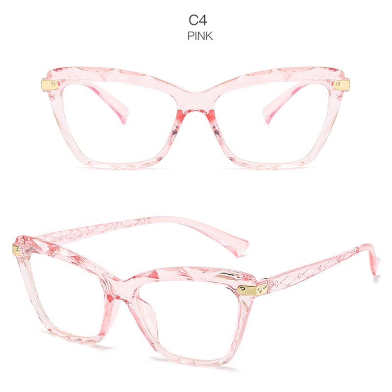 Mắt Kính Gọng Mắt Mèo Trong Suốt Phong Cách Retro Thời Trang Cho Nữ