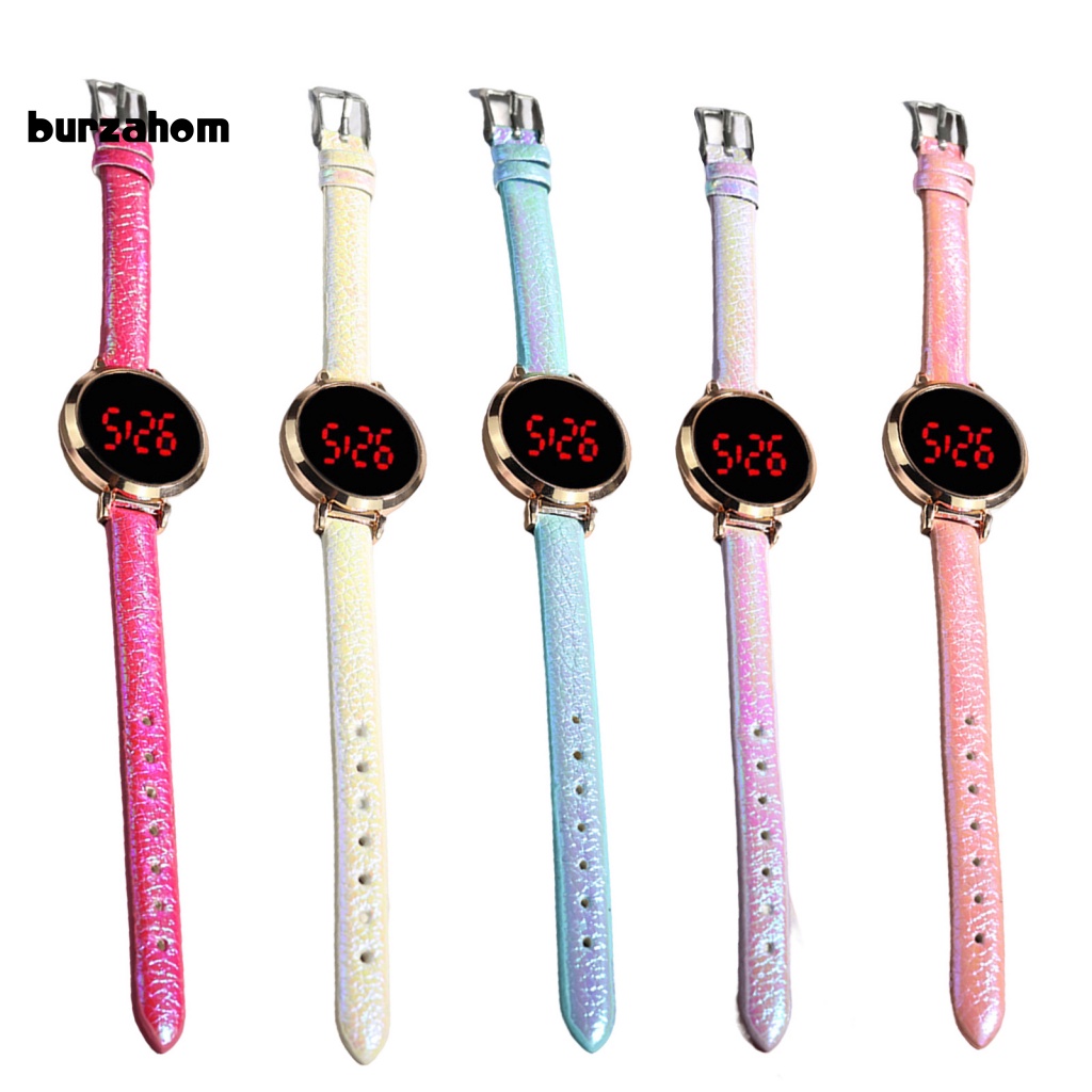 Đồng Hồ Điện Tử Đa Năng Chống Thấm Nước Màn Hình LED Tròn Cho Nữ