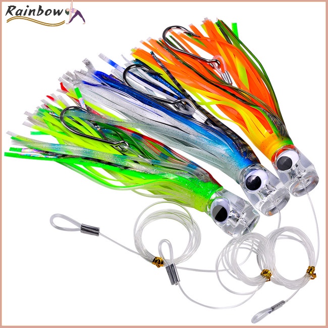 Mồi Câu Cá Giả Hình Bạch Tuộc Mềm Nhiều Màu Sắc 23cm Kèm Dây Câu