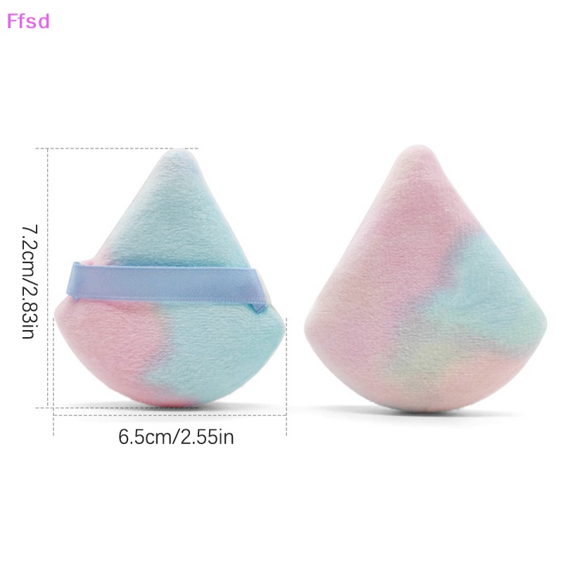 {Ffsd} Set 3 Mút Trang Điểm Hình Tam Giác Bằng Cotton Mềm Mại