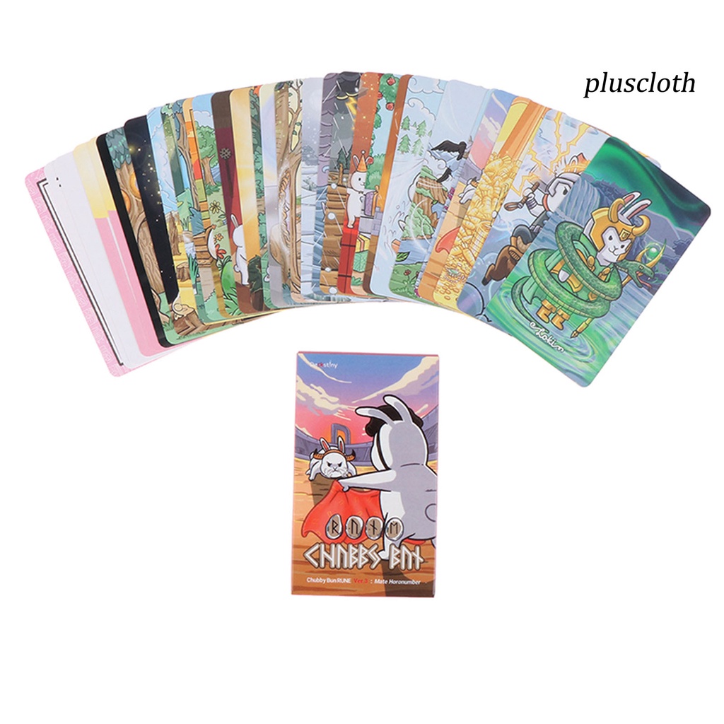 1 Bộ Bài Tarot Bằng Tiếng Anh Chubby Bun Bí Ẩn Vui Nhộn
