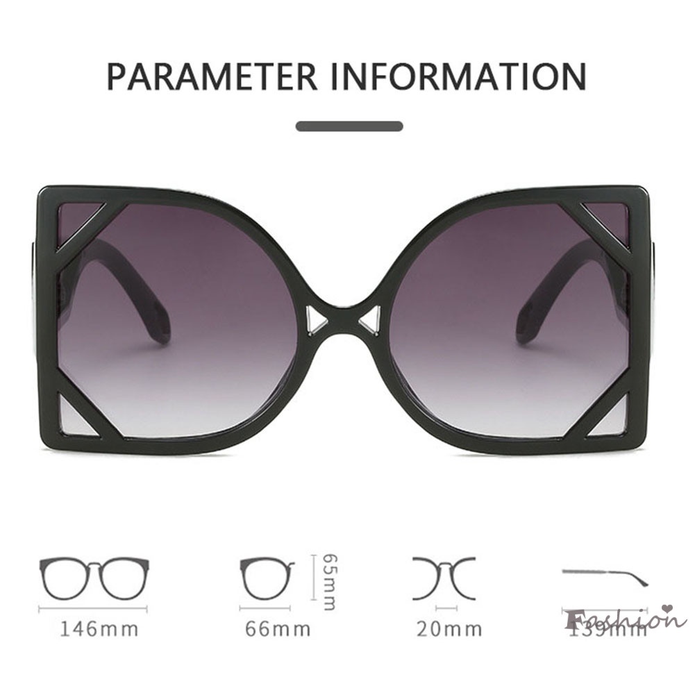 Kính Mát Gọng Vuông Bản Lớn Chống Nắng Thời Trang Cho Nam Và Nữ Edge