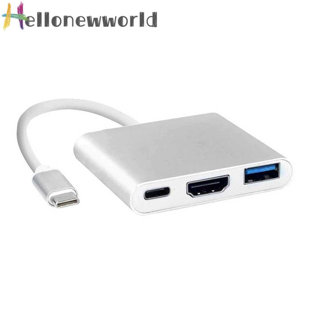 Bộ Chia USB 3.1 10Gbps HDMI TYPE-C 3 Trong 1 Cho Laptop