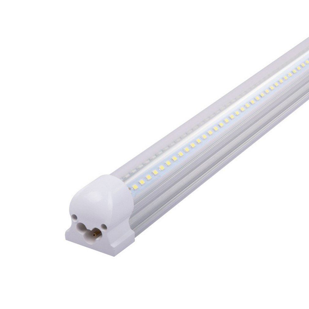 2 Pcs T8 Integrated V-Shaped Double Row Lamp Tube 14W 0.6M Linkable Light Fixture For Room Under Counter [Q/3]