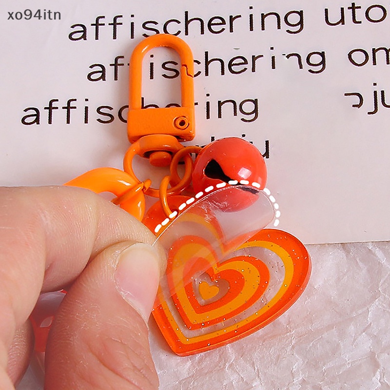 1 Móc Khóa Hình Trái Tim Nhiều Màu Sắc Thời Trang