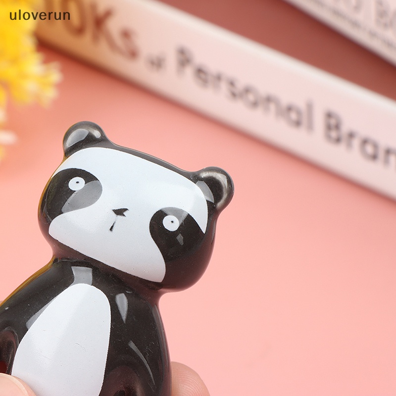 Uloverun Tay Nắm Ngăn Kéo Tủ Một Lỗ Bằng Gốm Hình Động Vật Hoạt Hình Dễ Thương vn