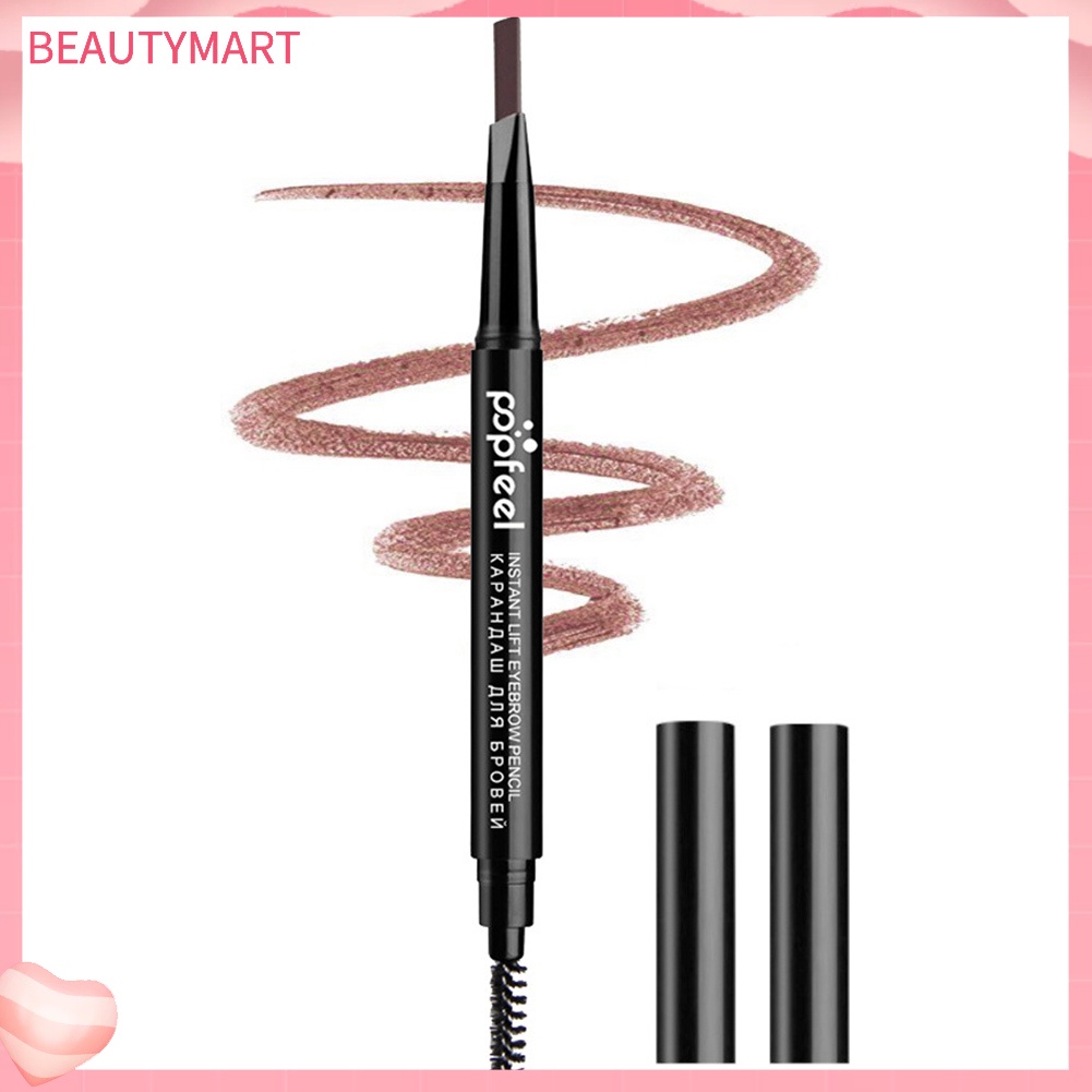 Bút Kẻ Mày POPFEEL Hai Đầu Dạng Xoay Tự Động Không Nhòe Tiện Dụng