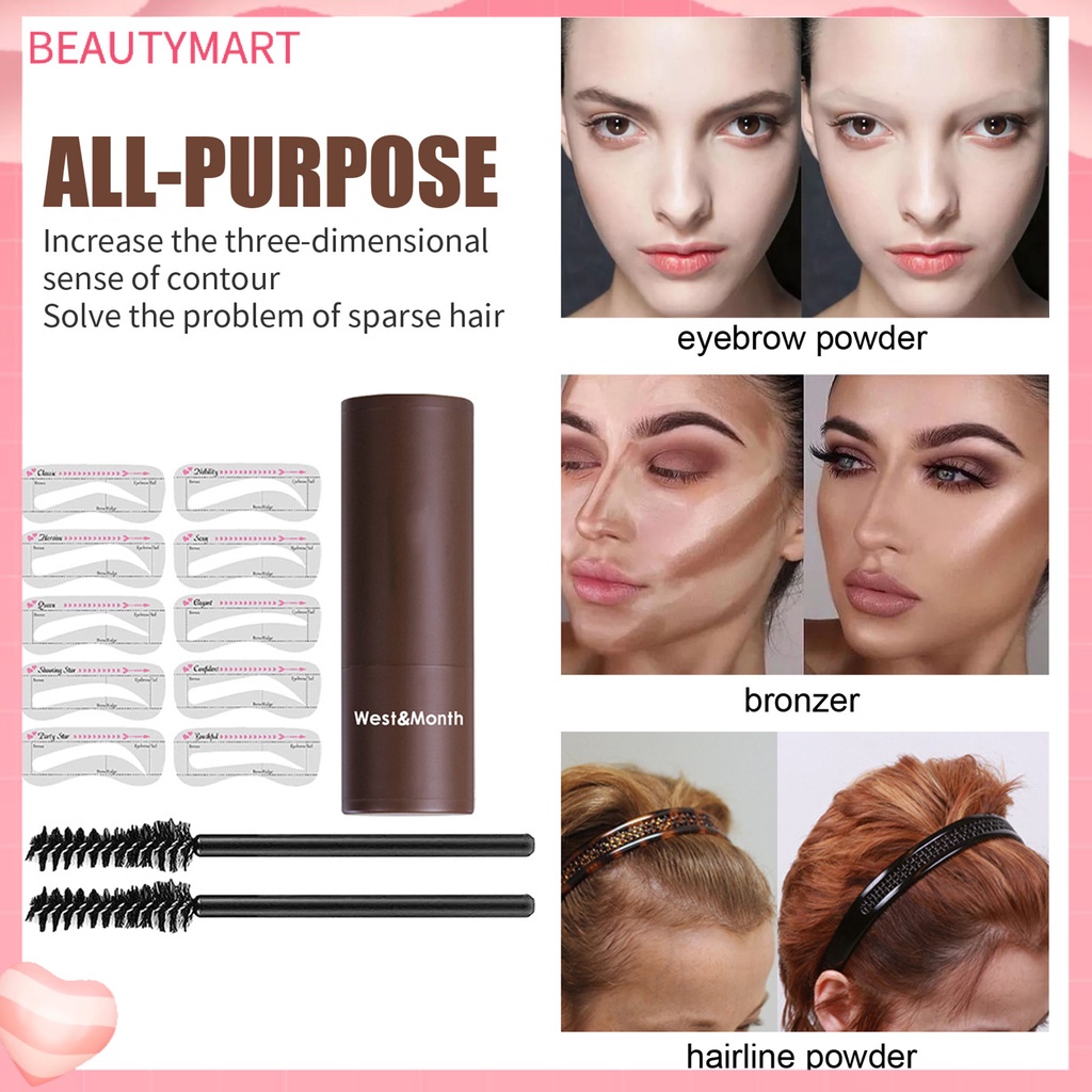 1 Bộ Khuôn In Lông Mày Lâu Trôi Dễ Sử Dụng