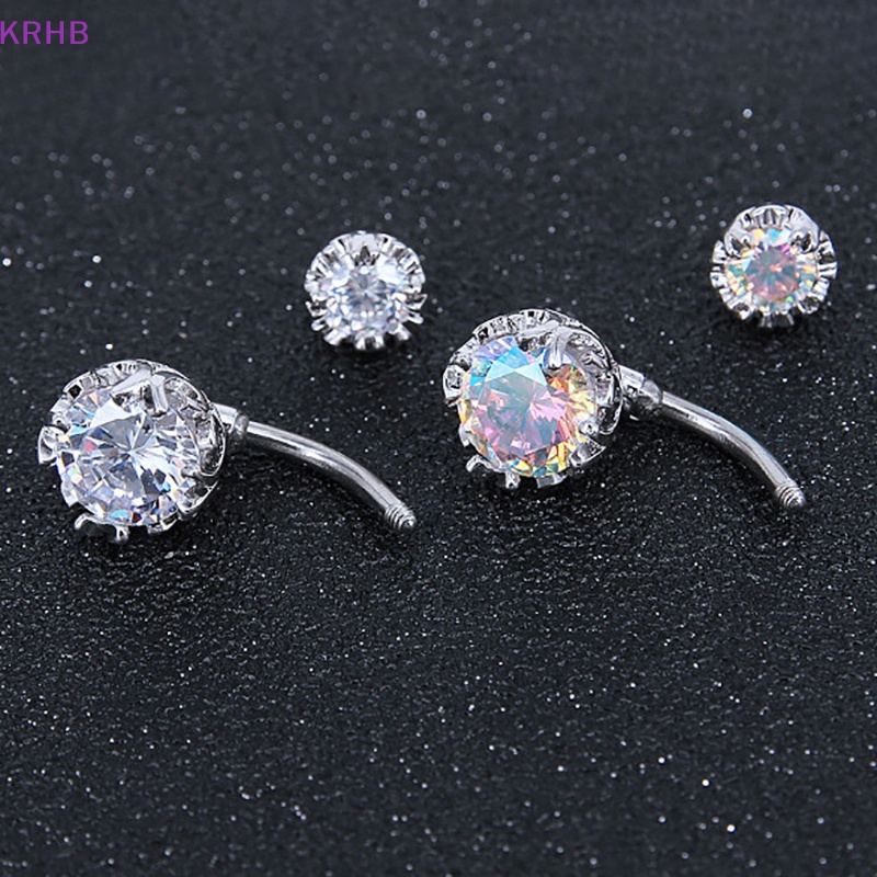 Khuyên Rốn Dáng Dài Đính Đá Zircon Thời Trang Đi Biển Cho Nữ Mới