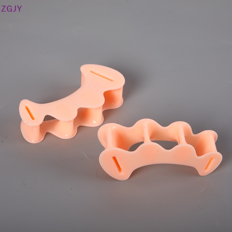 1 Cặp Đệm Silicon Cứng Tách Ngón Chân 3 Lỗ Chỉnh Hình Chỉnh Hình Ngón Chân Cái Mới