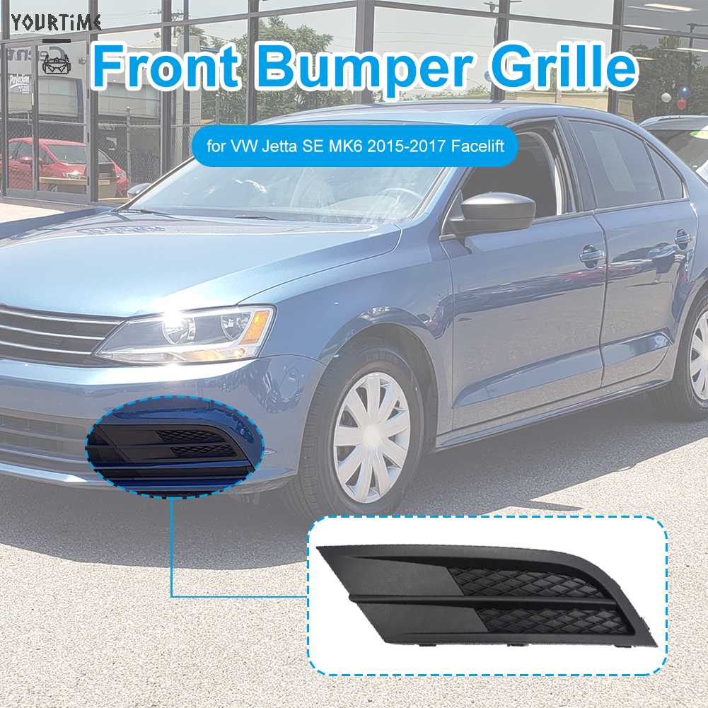 Ốp Đèn Sương Mù 5C 5C Chất Lượng Cao6853665Khung Lưới Tản Nhiệt Phía Trước Cho Xe VW Jetta SE MK6 2015-2017