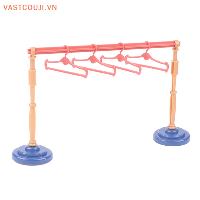 1 Bộ Móc Treo Quần Áo Mini Bằng Nhựa Hình VASTJI Dễ Thương
