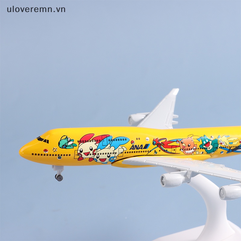 Mô Hình Máy Bay Uloveremn 20cm B747 Bằng Hợp Kim Nhôm
