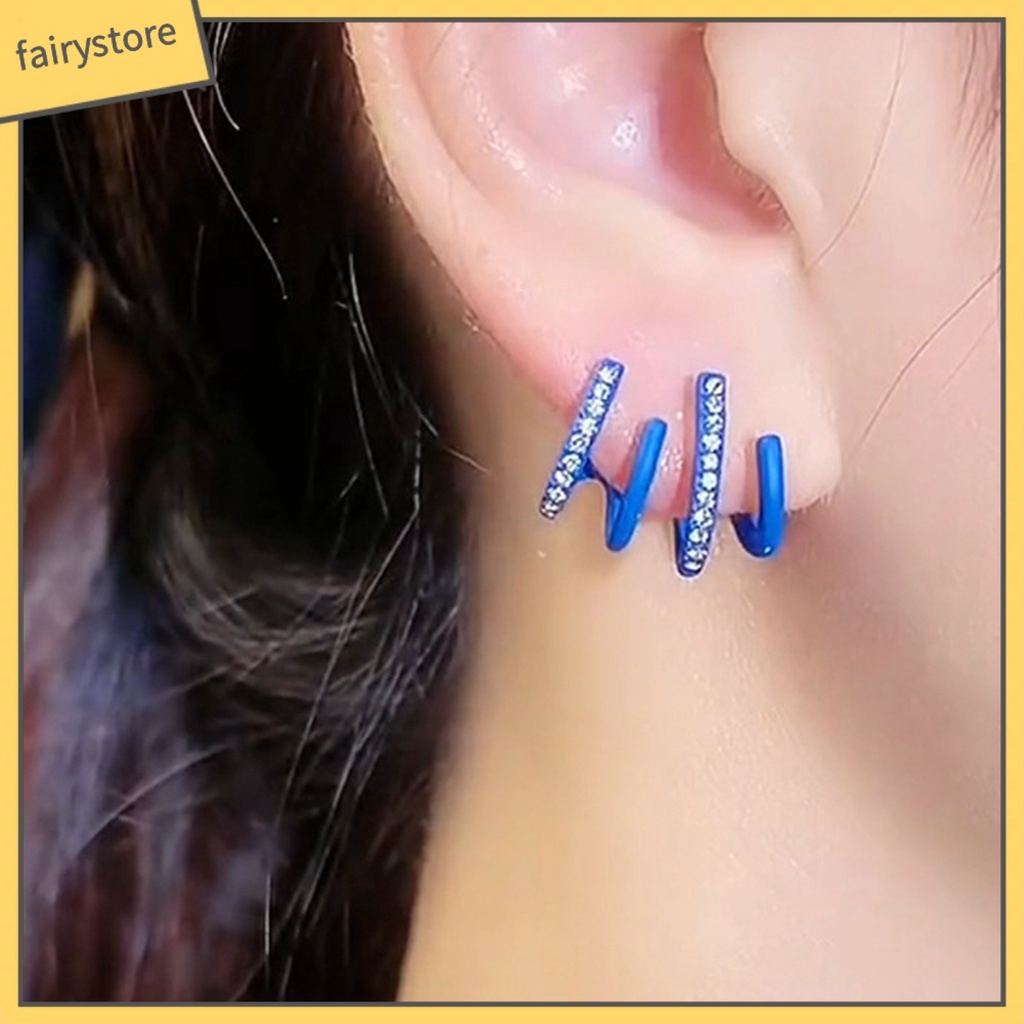 1 Đôi Bông Tai Hình Bướm Tua Rua Thắt Nơ Phong Cách Vintage Dành Cho Nữ