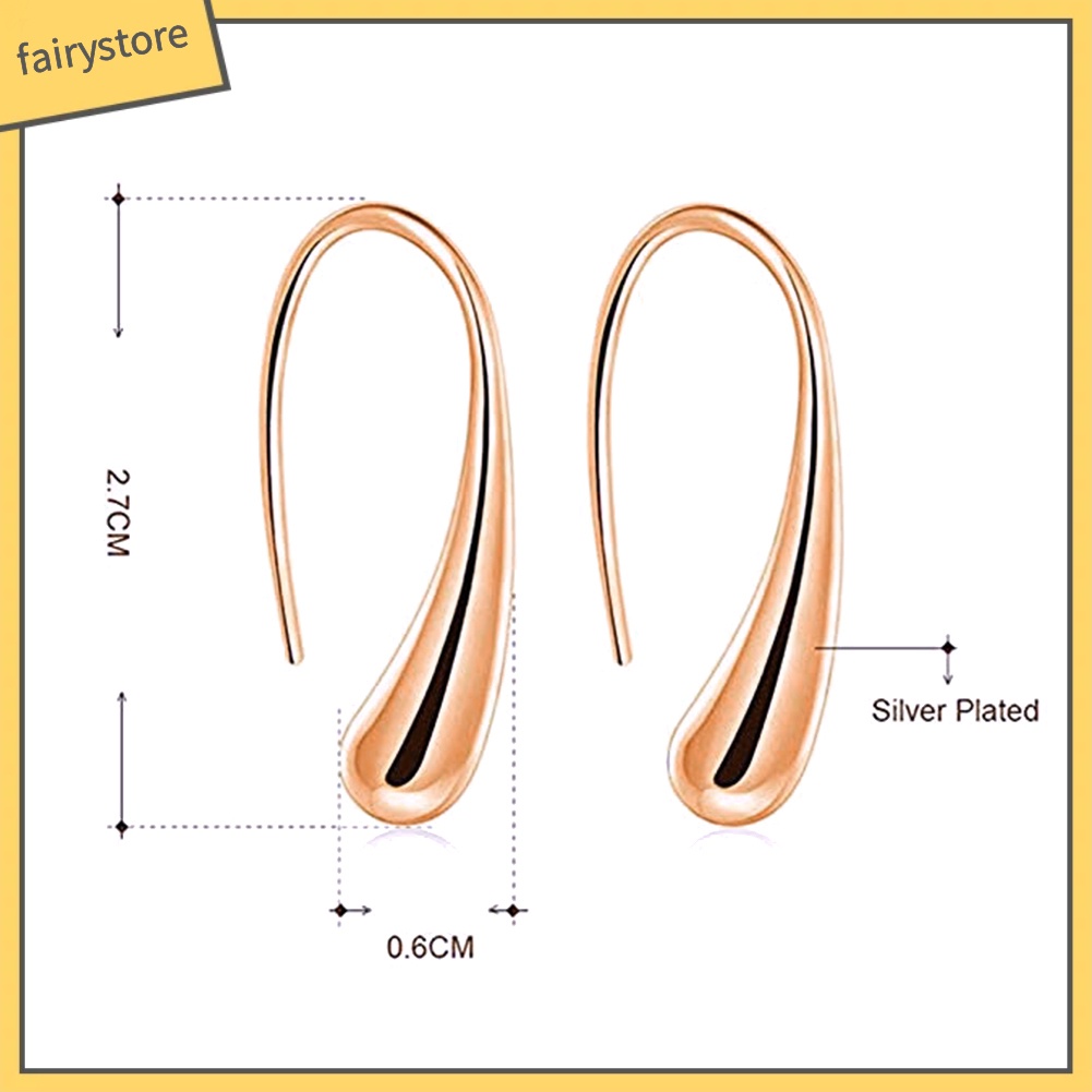 Bông Tai Hình Giọt Nước Bằng Hợp Kim Thời Trang Dành Cho Nữ