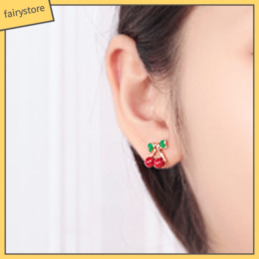 [FRO] Set 2 Khuyên Tai Dạng Hạt Xỏ Màu Vàng Kim Trang Trí Phòng Trang Điểm