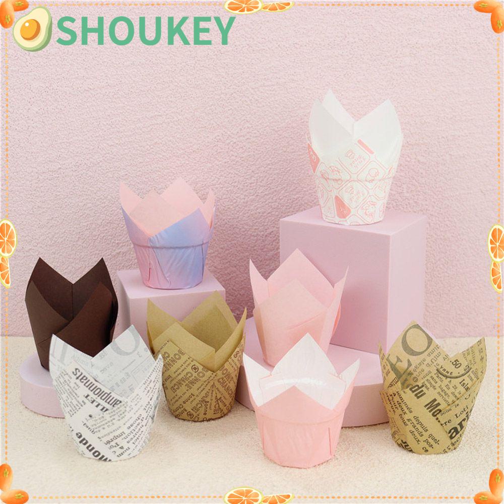 Set 50 Cốc Giấy Làm Bánh Cupcake Tiện Dụng