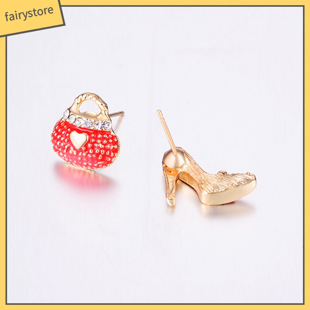 Khuyên Tai Hình Túi Xách Và Giày Cao Gót Thời Trang Cho Nữ