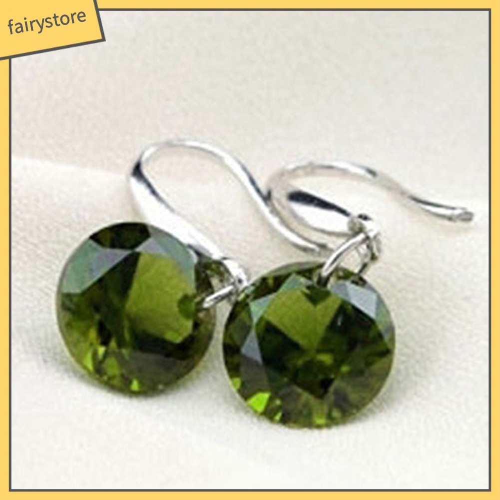 Bông Tai Mạ BạC ĐíNh Đá ThờI Trang