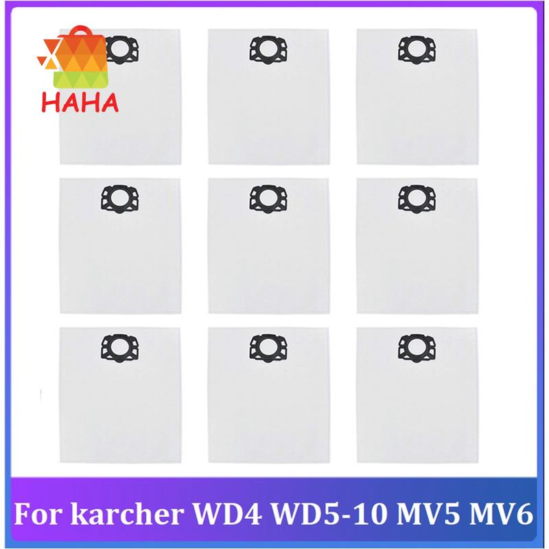 9 Túi Đựng Bụi Cho Robot Hút Bụi Karcher WD4 WD5-10 MV5 MV6