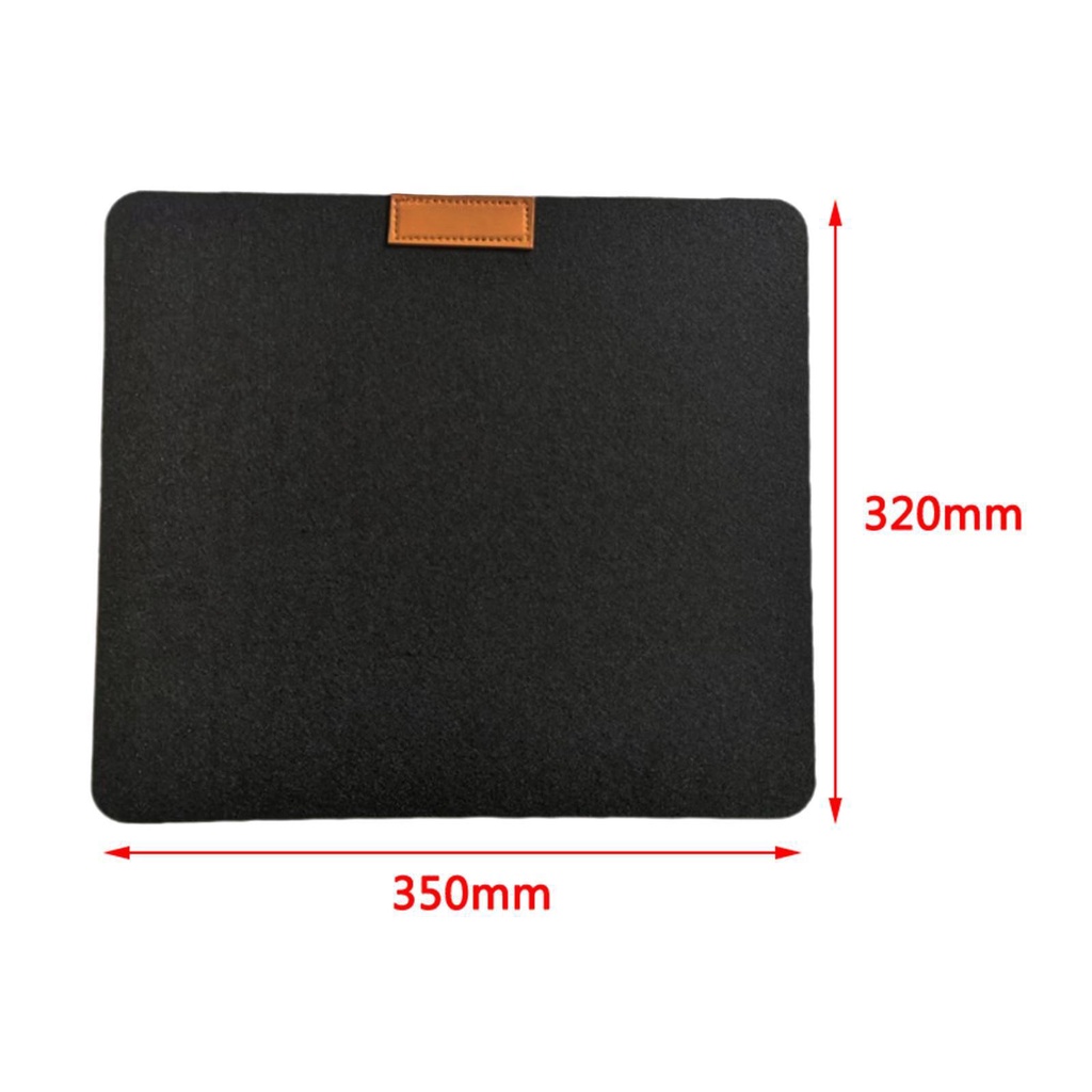 Tấm Lót Chuột Máy Tính / Bàn Làm Việc Bằng Vải Nỉ Mềm Màu Xám Đậm Kích Thước Lớn