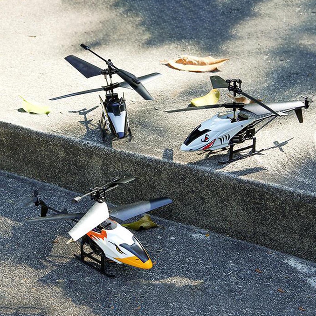 Máy Bay Trực Thăng Điều Khiển Từ Xa 2CH Không Dây Helicopte Hình Đầu Cá Mập Bằng Nhựa