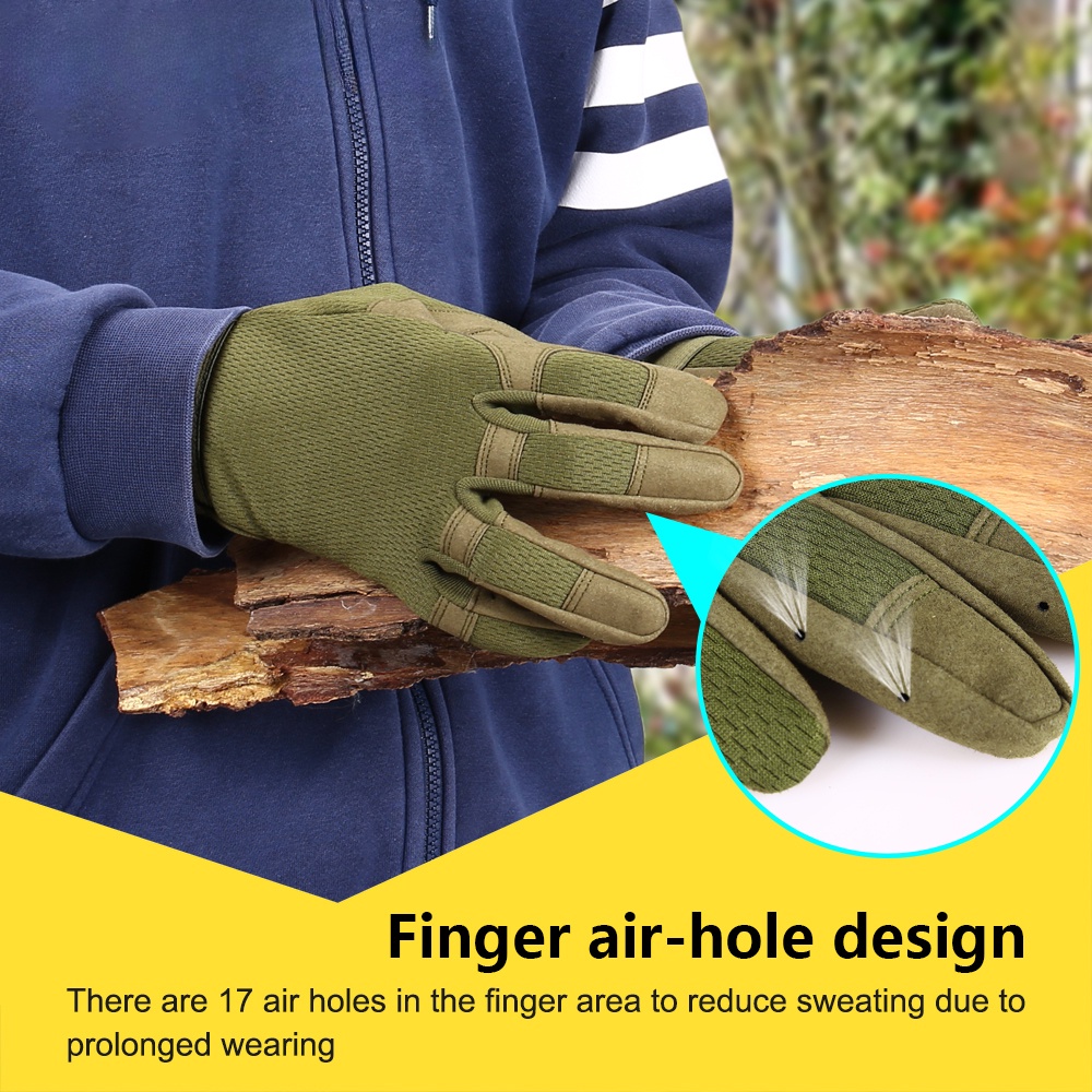 Găng Tay Thể Thao Hở Ngón Chống Trượt Thoáng Khí Họa Tiết Rằn Ri Cho Nam