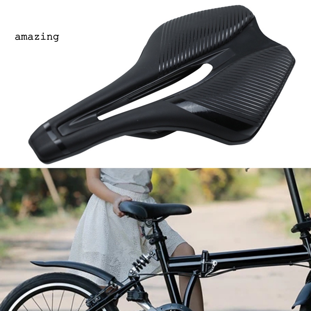 Yên Xe Đạp Leo Núi MTB Giả Da In Họa Tiết Kẻ Sọc