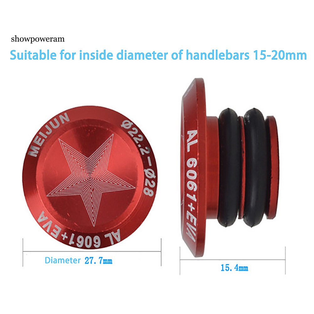 Set 2 Nút Gắn Tay Lái Xe Đạp Leo Núi Bằng Hợp Kim Nhôm