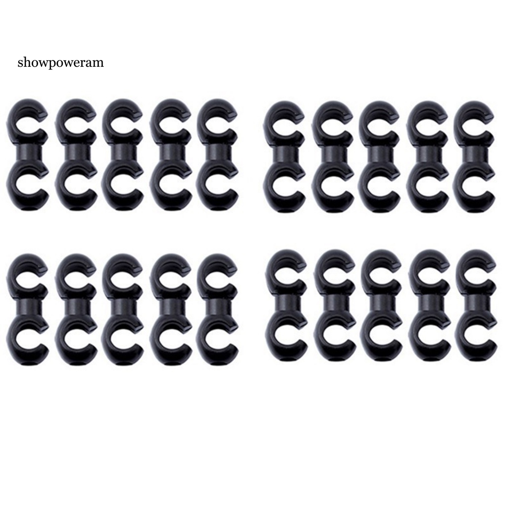 Set 20 Kẹp Dây Cáp Xe Đạp Hình Chữ S Có Thể Xoay Được Tiện Dụng