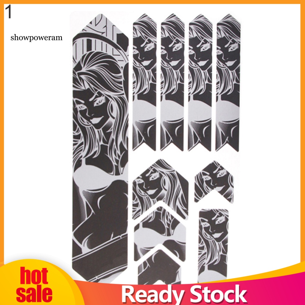 Miếng Dán Phản Quang 3D Chống Thấm Nước Trang Trí Bảo Vệ Xe Đạp DIY