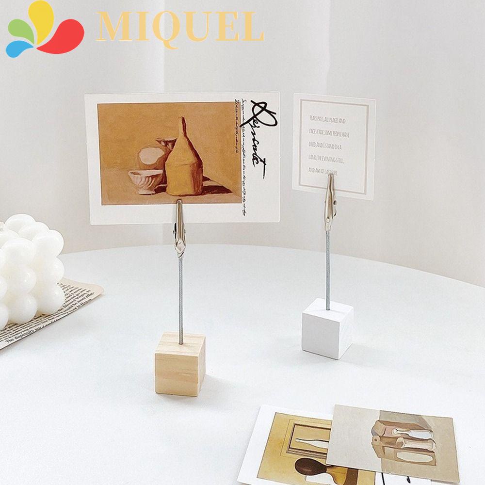 Đế Gỗ Đựng Thẻ Ghi Chú DIY Đơn Giản Tiện Lợi