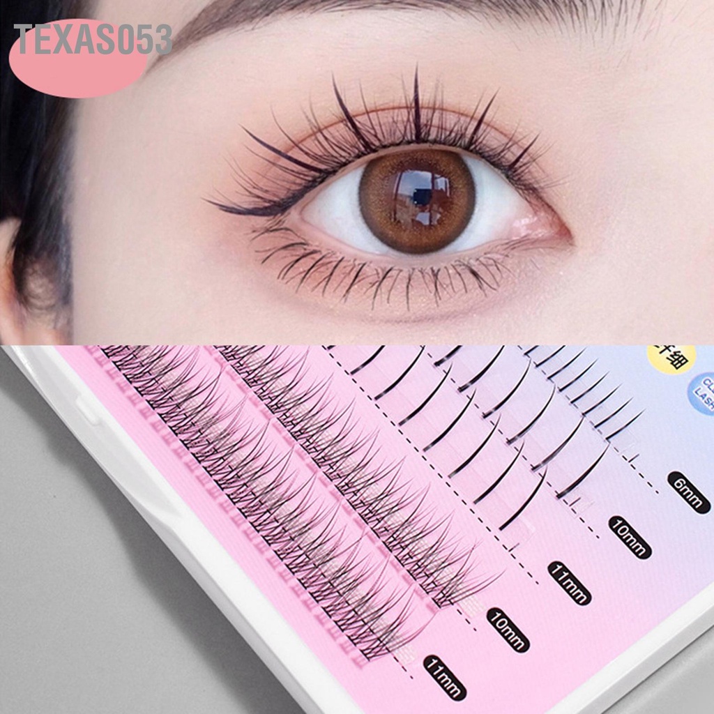 Texas053 Lông mi dưới Một cụm giống như thật giả 3D cho các cô gái trang điểm