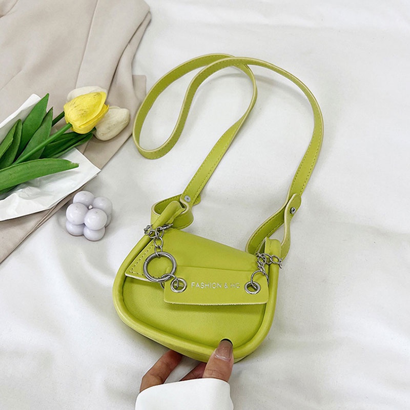 AlphaZ Túi Xách Đeo Vai Phối Dây Xích Phong Cách Thời Trang Hàn Quốc