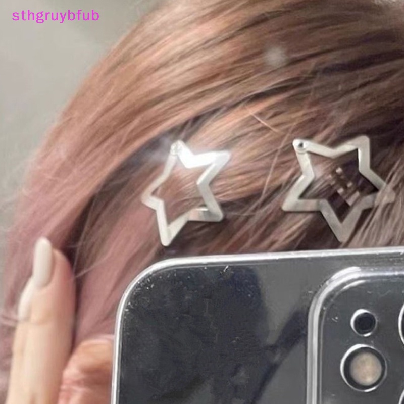 Kẹp Tóc Hình Ngôi Sao Năm Cánh Bằng Kim Loại Cho Nữ