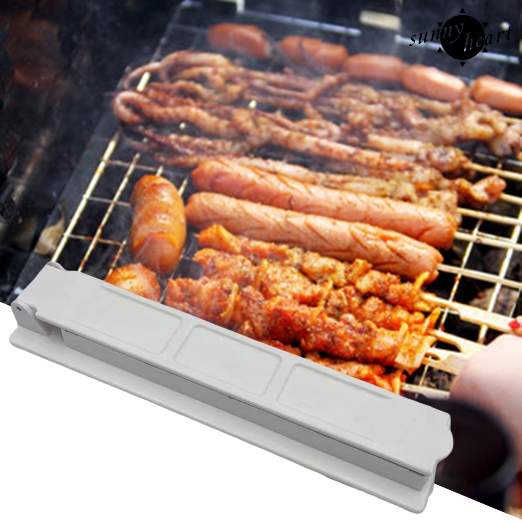 Suno Khuôn Làm Xiên Que Nướng Bbq Dạng Ấn Tay Không Dính Có Thể Mở Ra Cấp Thực Phẩm