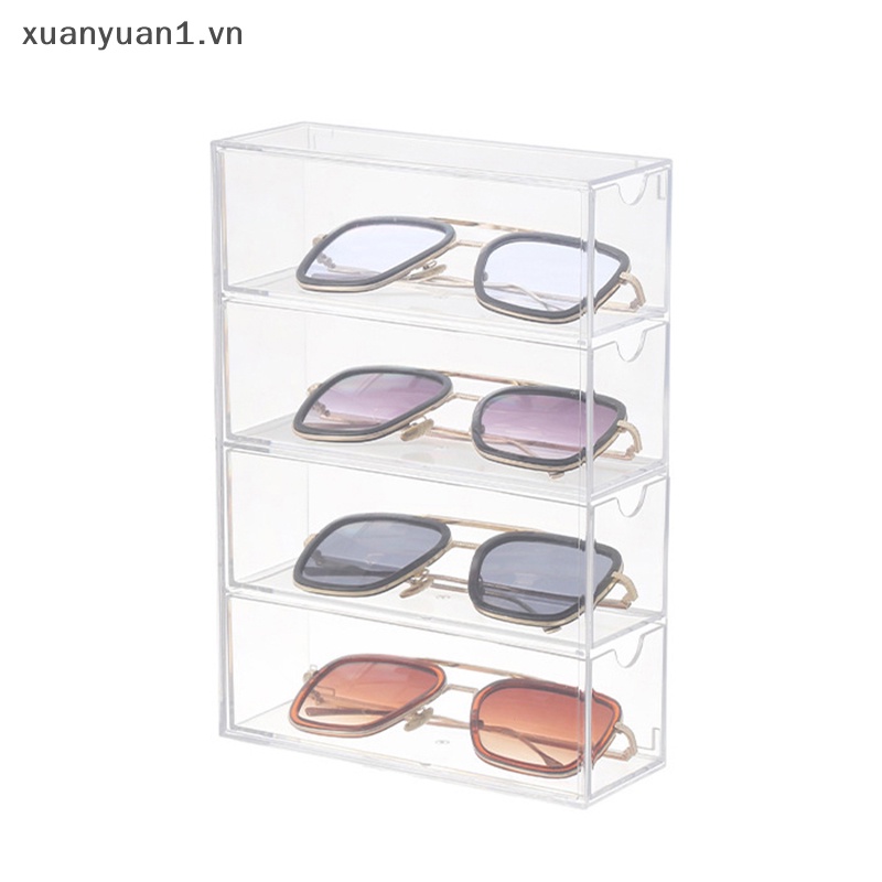 Hộp Đựng Mắt Kính 4 Tầng Xếp Chồng Tiện Dụng