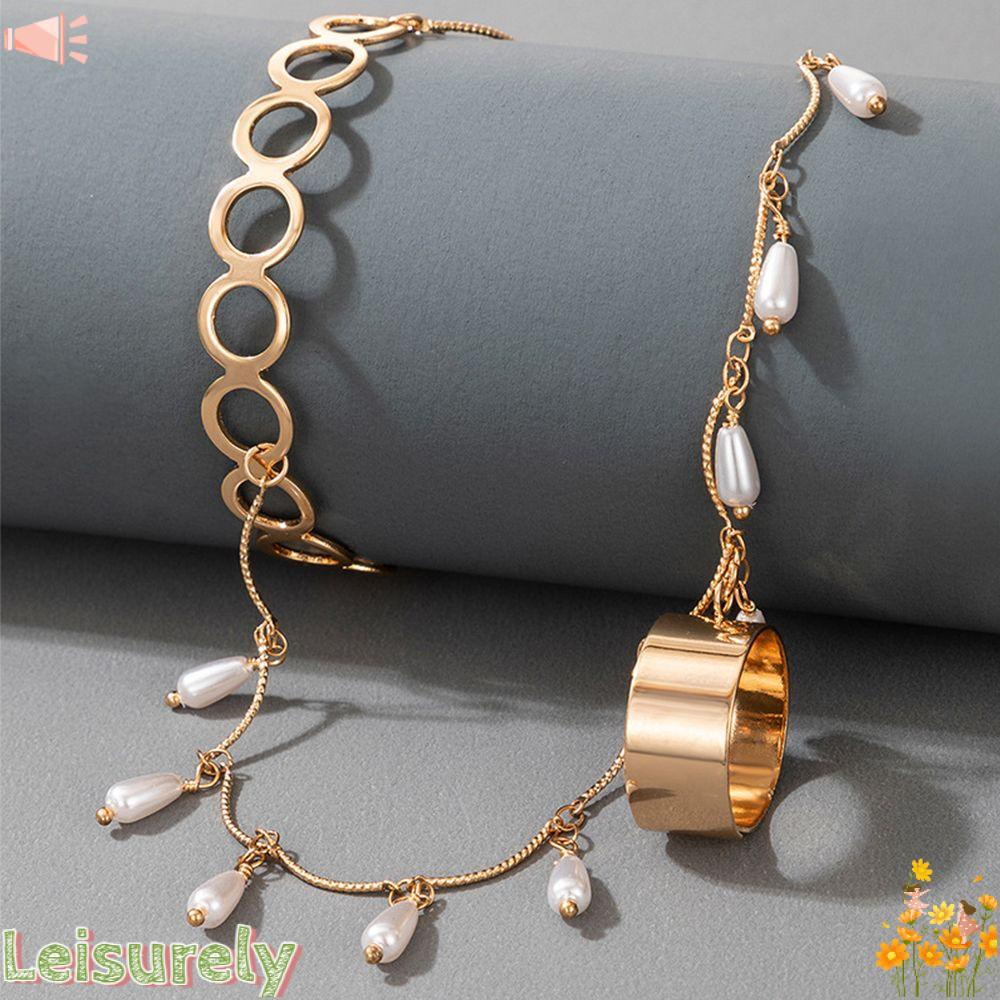 Vòng Tay Kèm Nhẫn Hình Ngôi Sao Thời Trang Cho Nữ