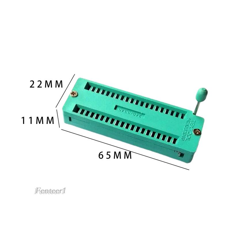 [Fenteer1] Bộ 2 Bảng Mạch Thử Nghiệm 40 Pin Zif Dip IC Cho Bảng Mạch Chương Trình IC