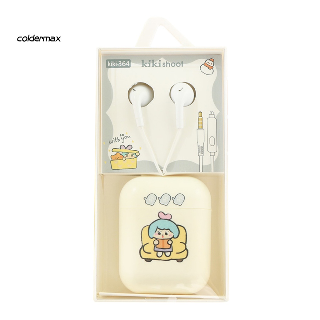 Tai Nghe Nhét Tai Có Dây Jack 3.5mm Âm Thanh Nổi HD Họa Tiết Hoạt Hình Cho Bé