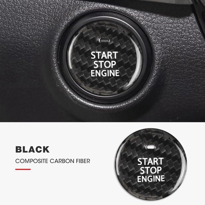 Nút Dừng Động Cơ Bằng Sợi Carbon Cao Cấp Cho Mazda 3 Axela CX-30 CX-30 EV 2020-2022