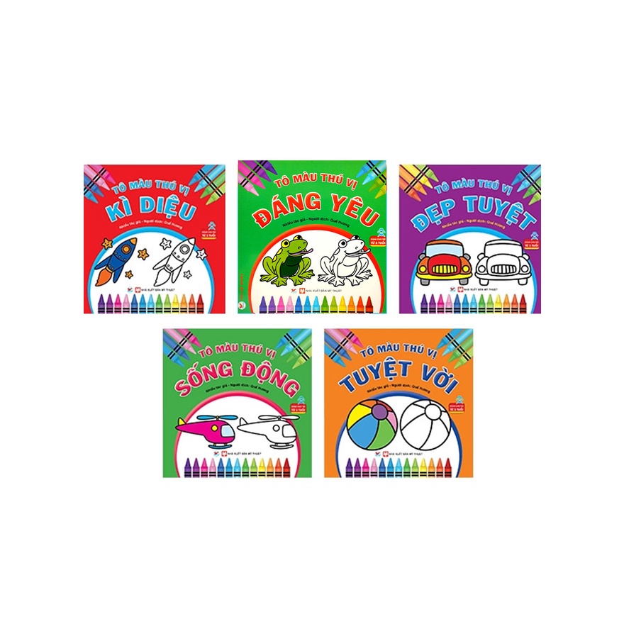 Sách - Combo Bộ Sách Tô Màu Thú Vị 2 (Bộ 5 Cuốn) - TV