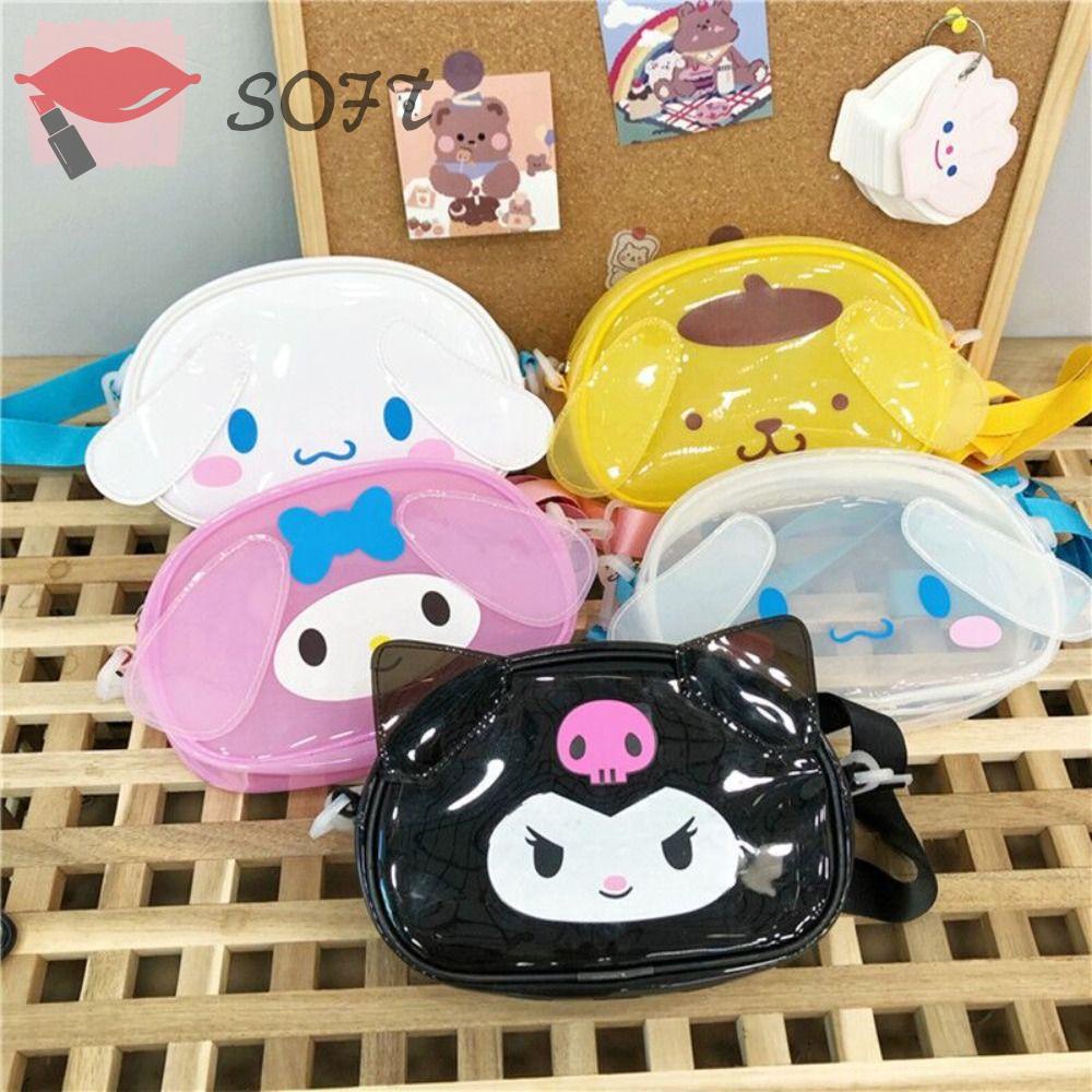 Túi Đeo Vai Đựng Điện Thoại / Đồ Chơi Hình Chú Chó Cinnamon Phối Bóng Lông Dễ Thương Cho Bạn Gái