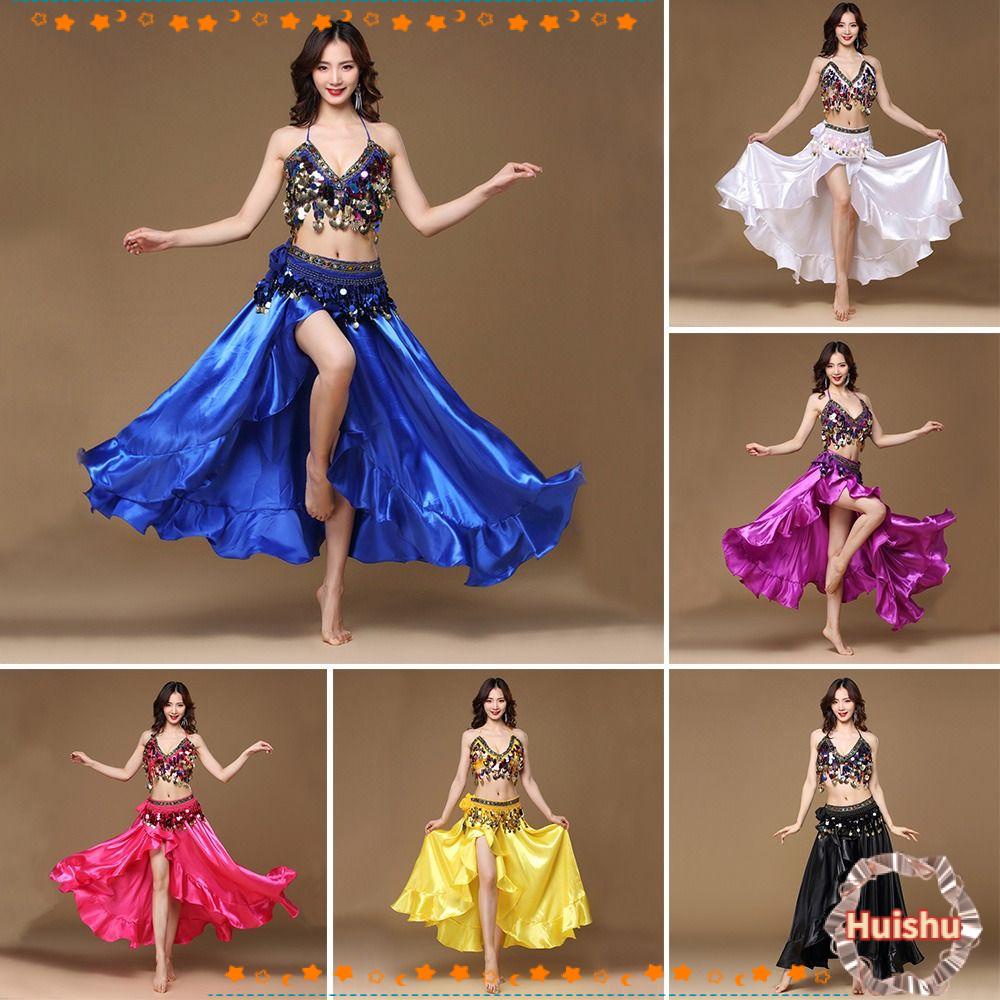 Set 3 Khăn Choàng Tua Rua Đính Kim Sa Lấp Lánh Dùng Múa Bụng