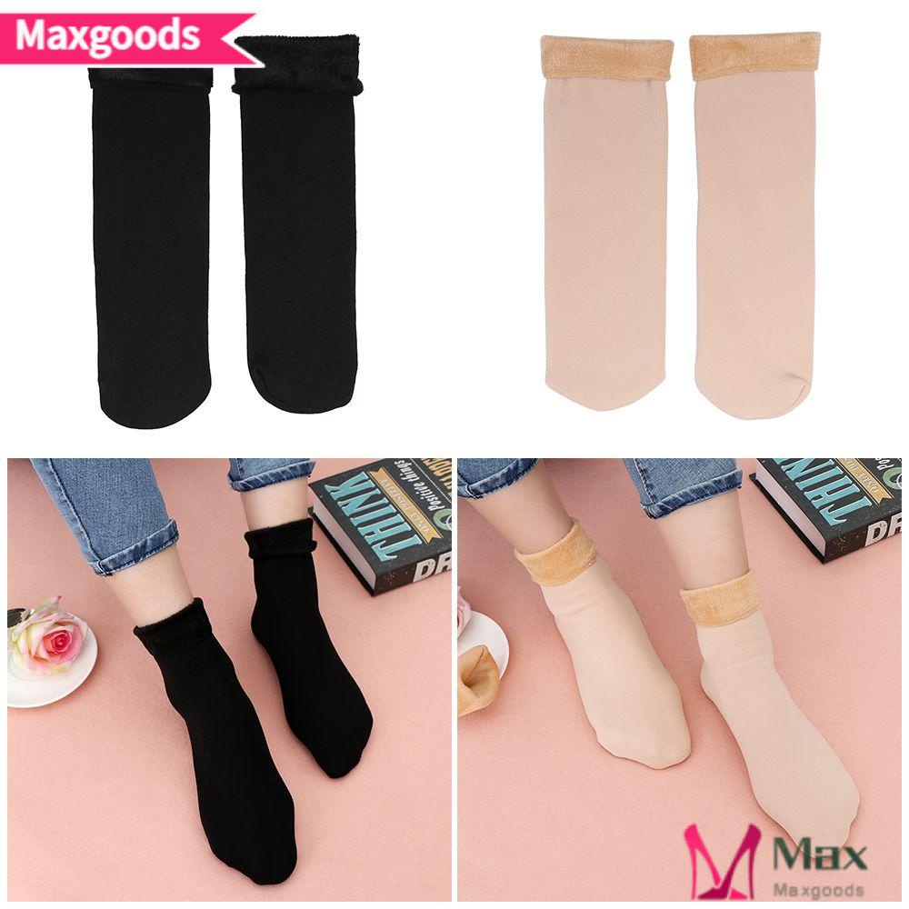 Vớ Nhung Dày Không Đường May Thời Trang Đi Tuyết Cho Nữ