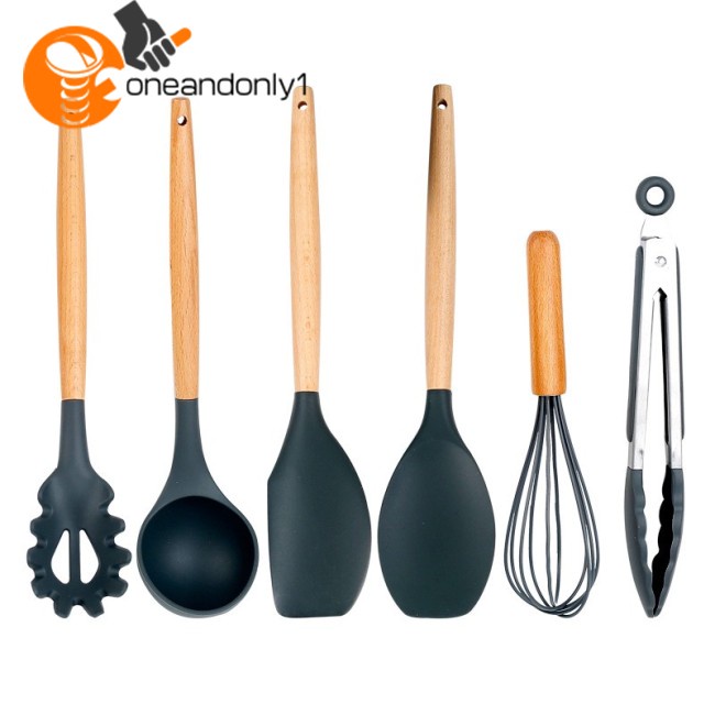 1 Bộ 12 / Dụng Cụ Nấu Ăn Bằng Silicone Chịu Nhiệt Chống Dính Tiện Dụng Cho Nhà Bếp