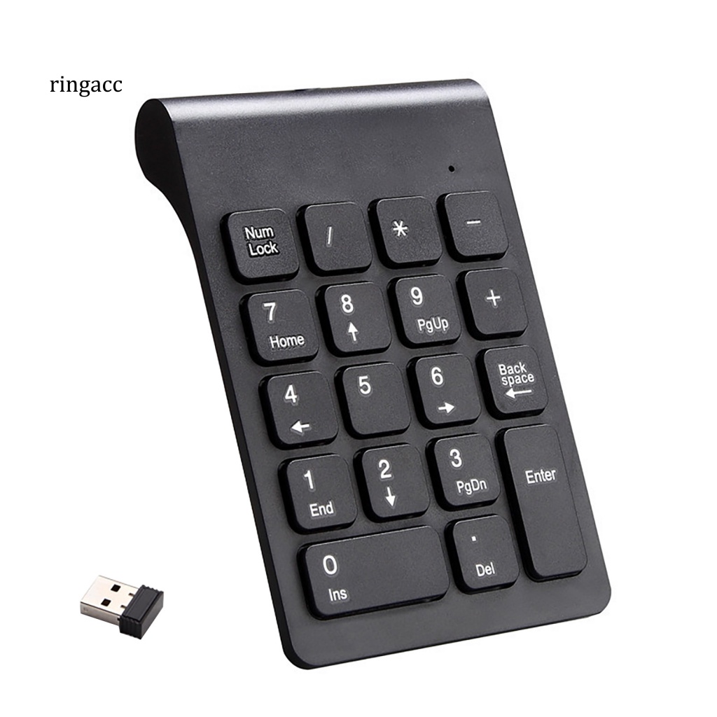 Bàn Phím Số 18 Phím Không Dây Mini Siêu Mỏng 2.4G RGA 268