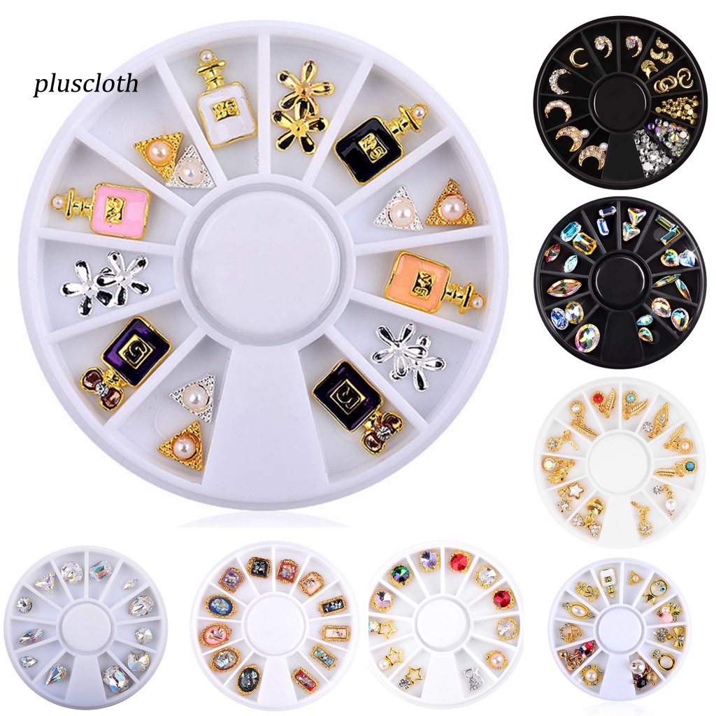 Hạt Đá Thủy Tinh 3D Nhiều Màu Tự Trang Trí Móng Tay