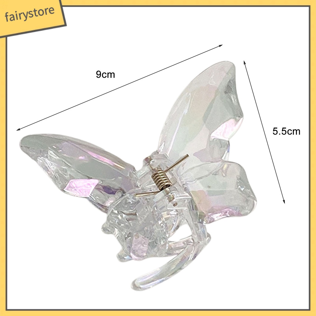 Kẹp Càng Cua Bằng Acrylic Trong Suốt Chống Trượt Tạo Kiểu Tóc