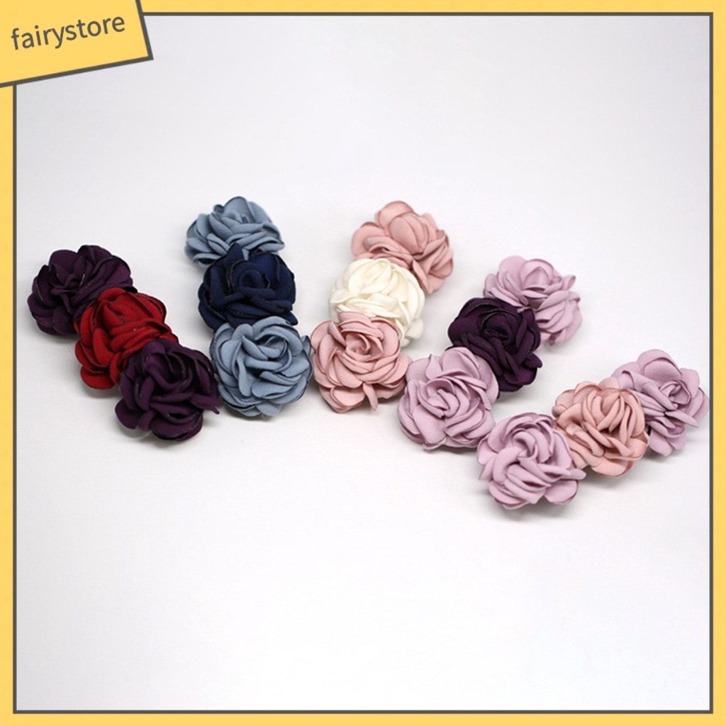 Kẹp Tóc Hoa Màu Sắc Tươi Tắn Co Giãn Cho Nữ